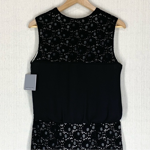 Marc‎ New York~NWT~Sleeveless Black Lace V-Neck Mini Party/Cocktail Dress~Sz 6 - Picture 8 of 14
